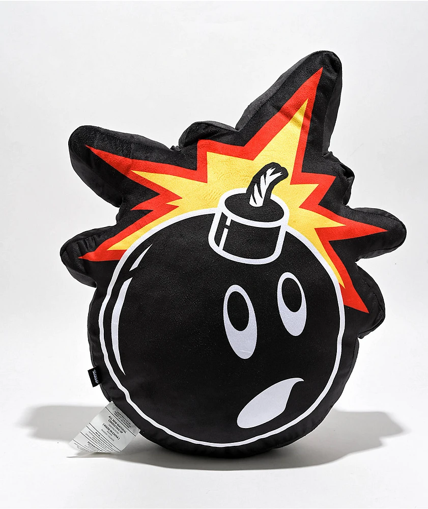 Adam Bomb Black Plush Pillow | MainPlace Mall