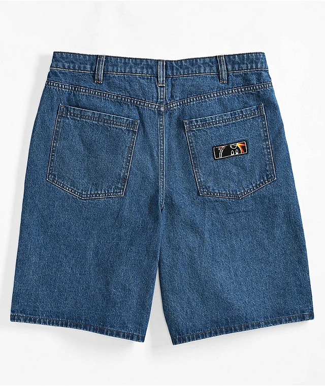 5Pocket Denim BaggyShorts 　BLACKFADE　S Skater Girl Denim Baggy Shorts | BOOGZEL CLOTHING – Boogzel