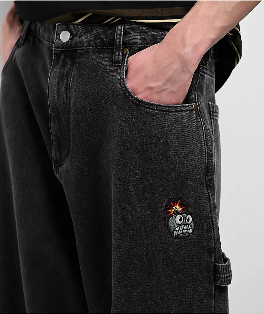 Adam Bomb Utility Black Wash Carpenter Jeans at Hamilton Place in