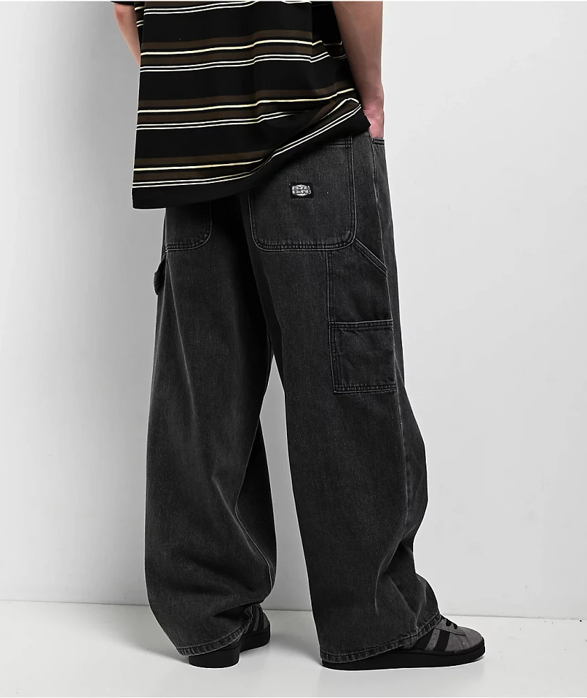 Adam Bomb Utility Black Wash Carpenter Jeans | MainPlace Mall