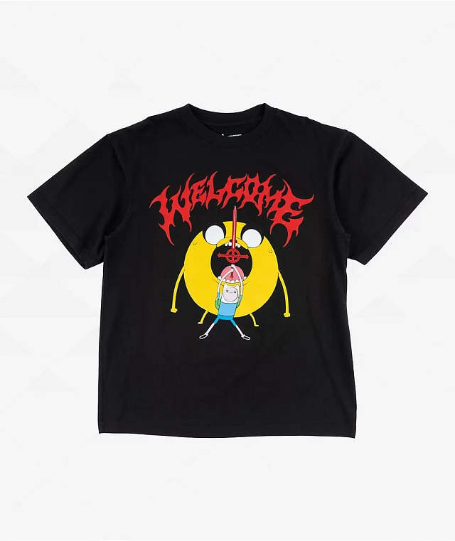 Welcome Skateboards Adventure Time x Welcome Gunter White T-Shirt