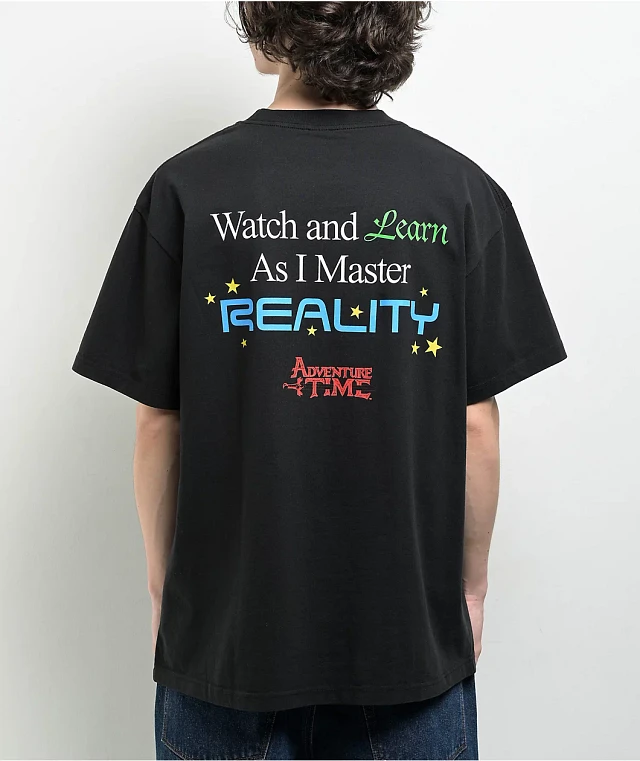 Welcome Skateboards Adventure Time x Welcome Reality Black T-Shirt