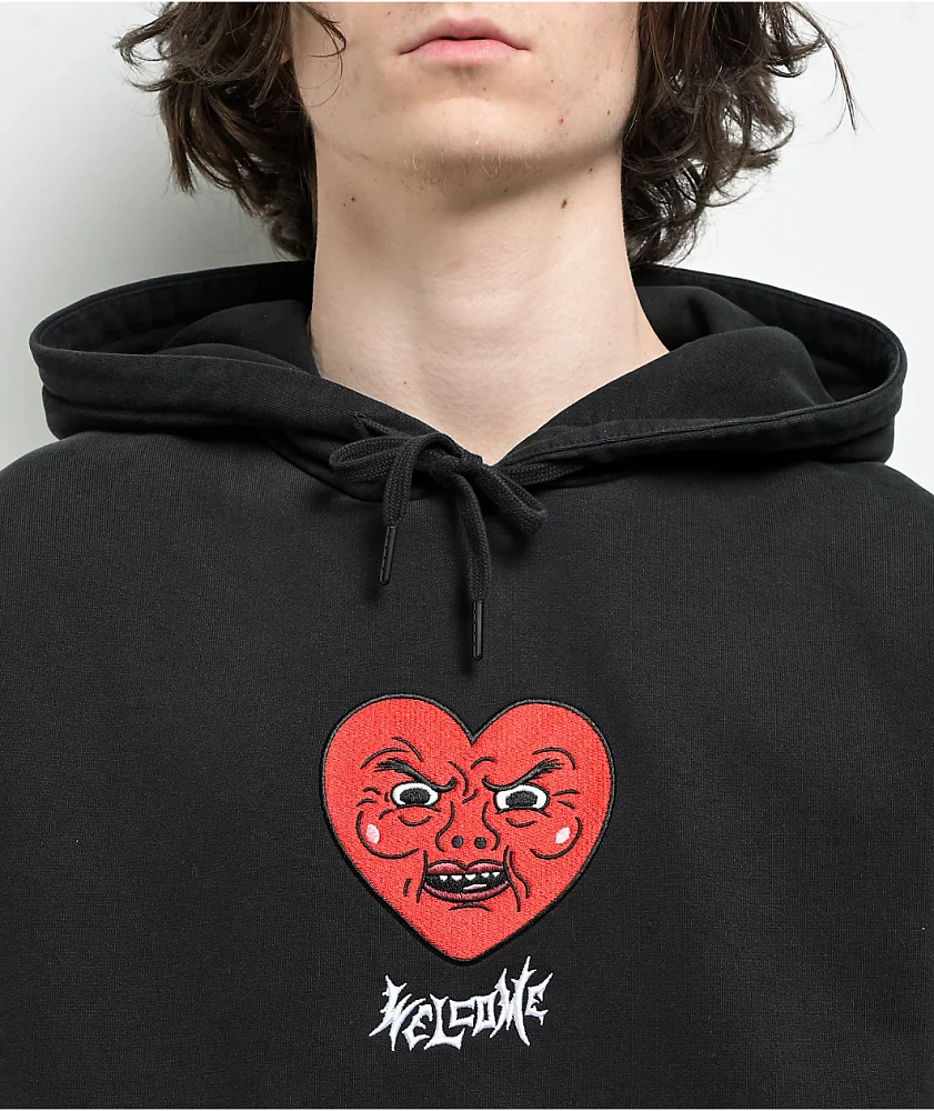 Welcome Skateboards Adventure Time x Welcome Ricardio Black Hoodie