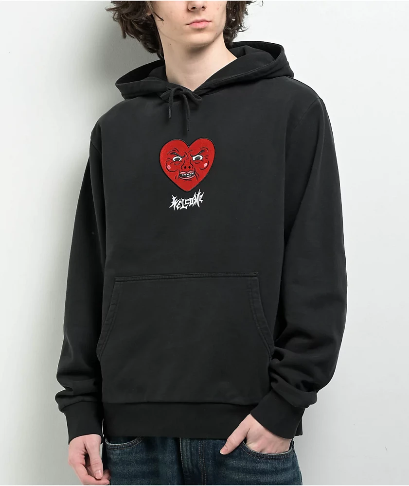 Welcome Skateboards Adventure Time x Welcome Ricardio Black Hoodie