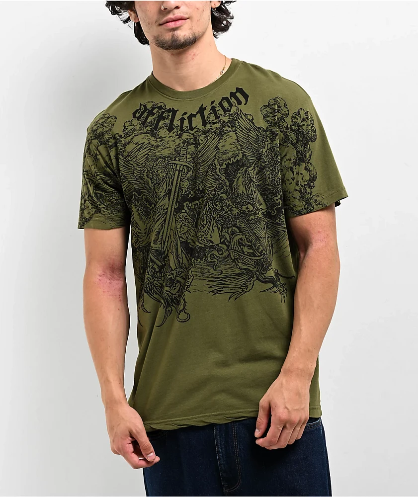 Affliction Angels Green T-Shirt at CoolSprings Galleria in