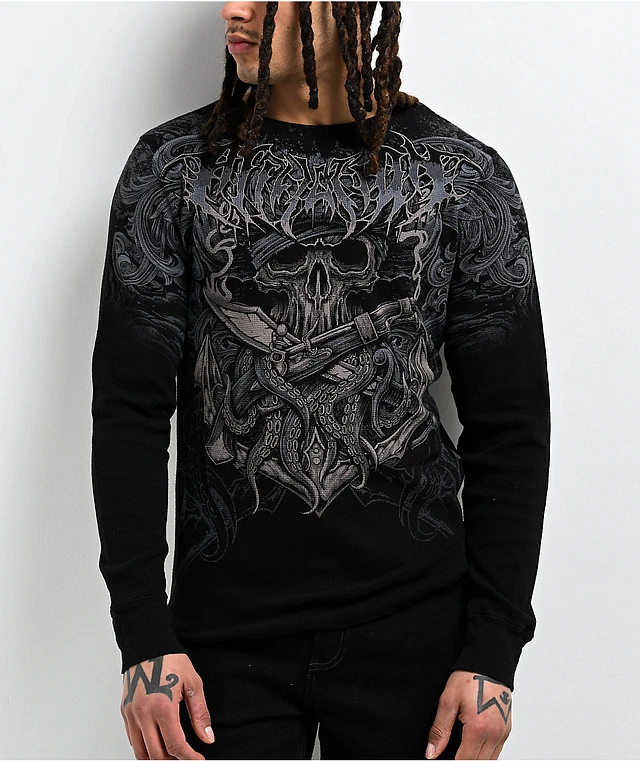 Affliction long sleeve thermal clearance