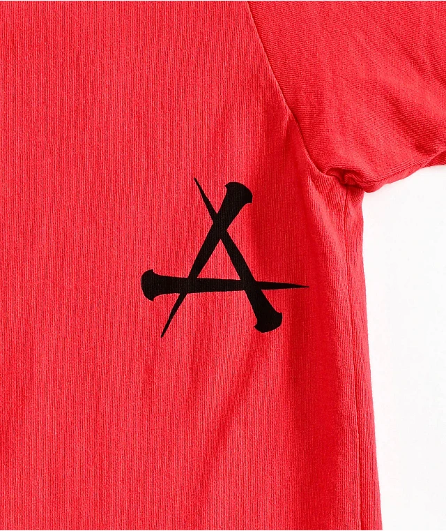 Affliction Caustic Abyss Red T-Shirt at CoolSprings Galleria in