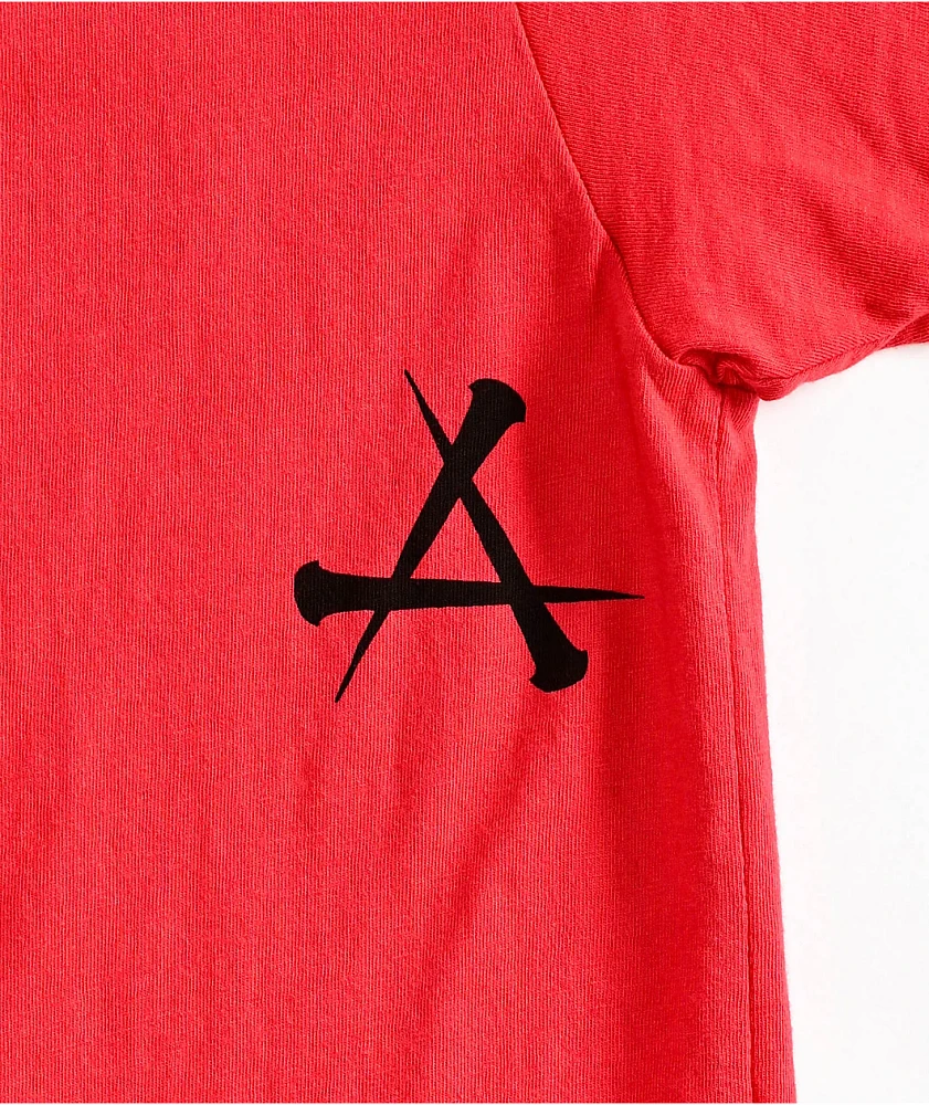 Affliction Caustic Abyss Red T-Shirt at CoolSprings Galleria in