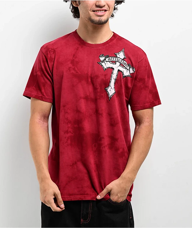 Affliction Live Fast Red T-Shirt | MainPlace Mall