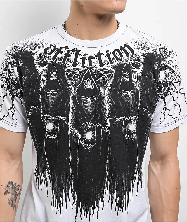 Affliction Shadow White T-Shirt at Hamilton Place in Chattanooga, TN