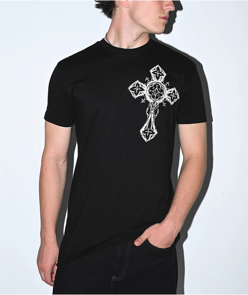 Affliction Spiker Reflective Black T-Shirt | Liberty Center