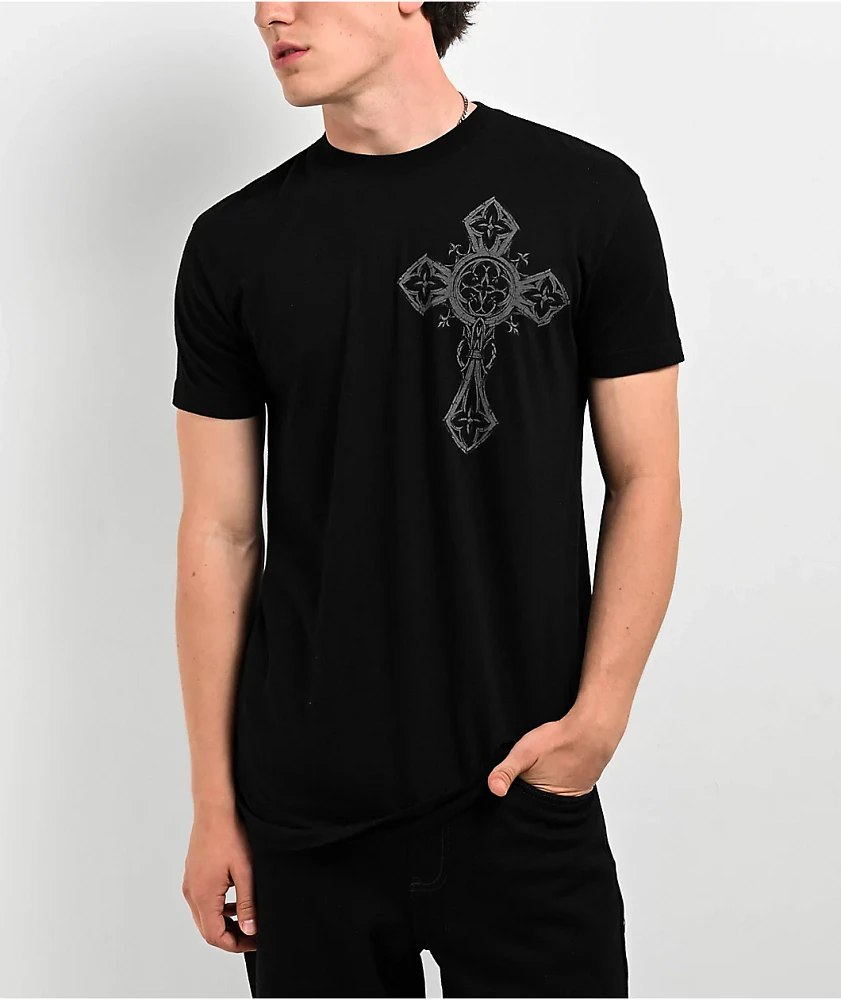 Affliction Spiker Reflective Black T-Shirt at CoolSprings Galleria