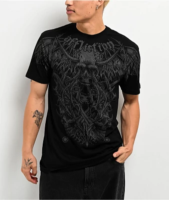 Affliction Haunted Passage Reflective Black T-Shirt | Mission Valley