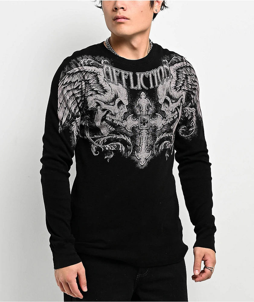 Affliction thermal shirts top