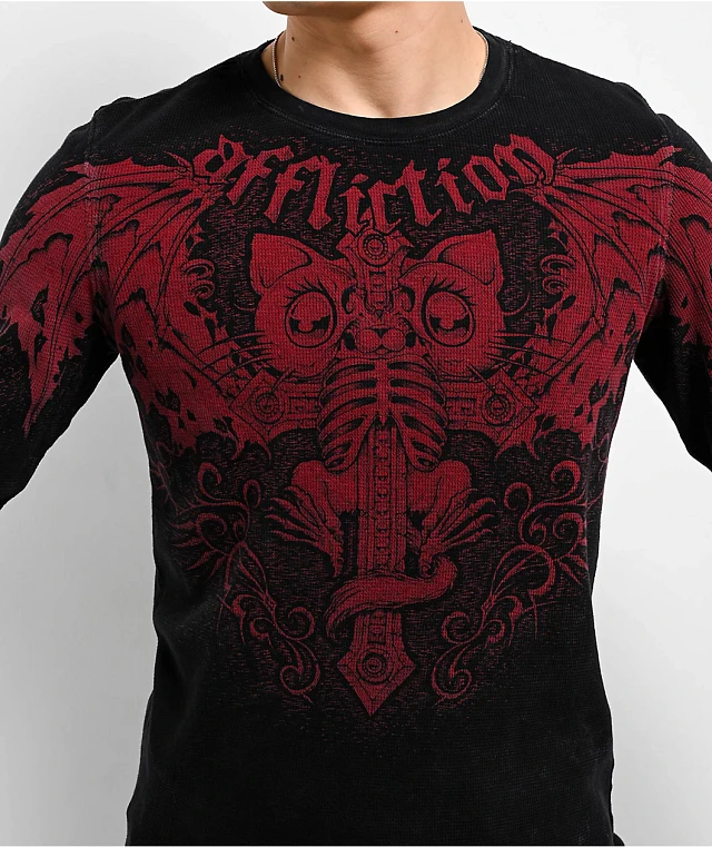 Affliction x Rogue Bat Thermal Long Sleeve T-Shirt | Liberty Center