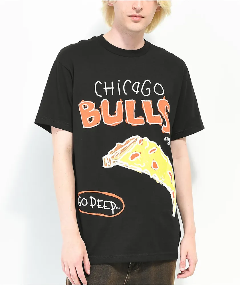 Chicago bulls hotsell black t shirt