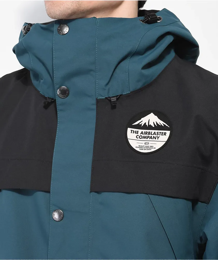 Airblaster Guide Shell 15K Spruce Green Snowboard Jacket at