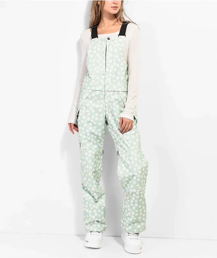 Airblaster Hot Mint Daisy 15K Snowboard Bib Pants CoolSprings