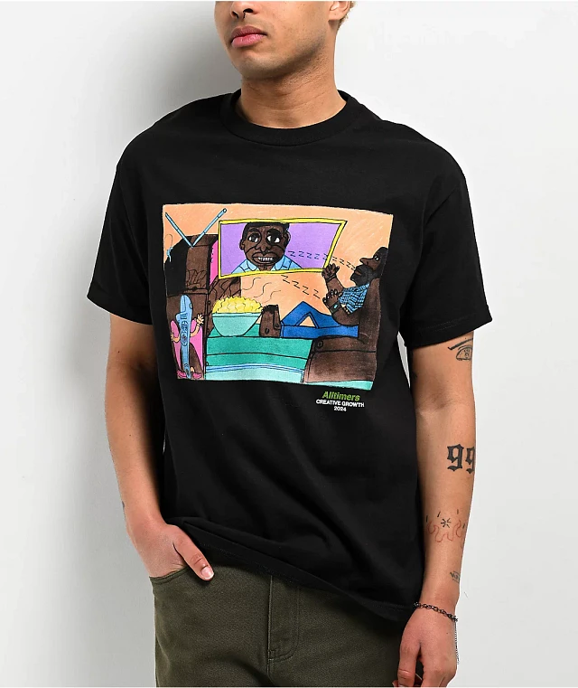 【ALLTIMERS】 SOPHISTICATED T-SHIRT BLACK Alltimers Sophisticated T-Shirt Black