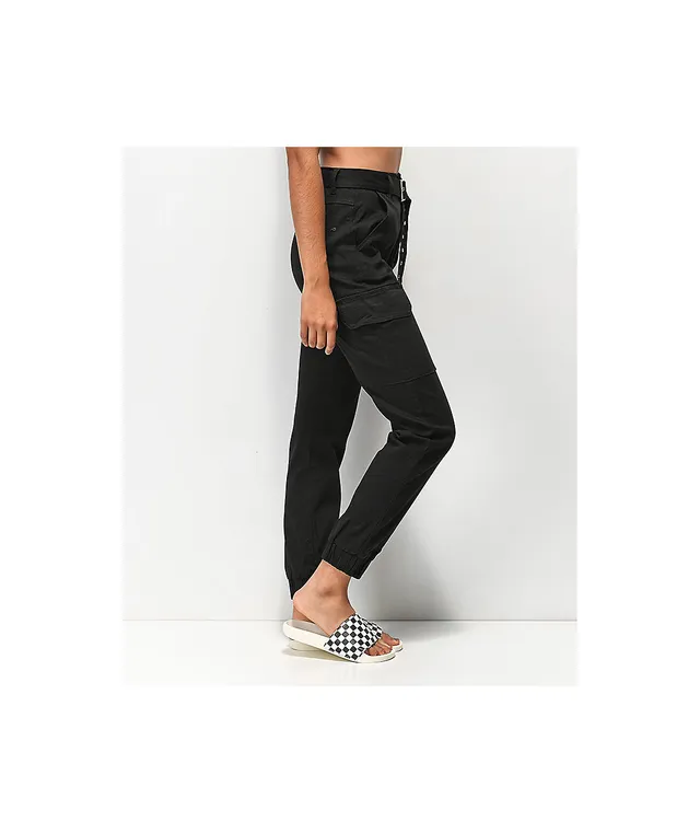 Almost famous belted deals black cargo pants