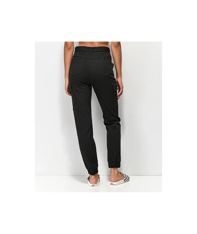 Almost famous belted deals black cargo pants