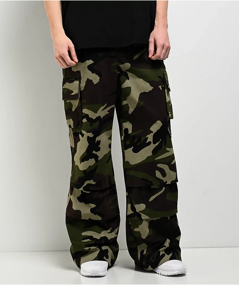 American Stitch Camo Oversized Cargo Pants | MainPlace Mall