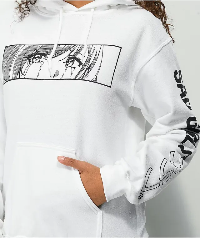 Animebae Ocean Eyes White Hoodie CoolSprings Galleria