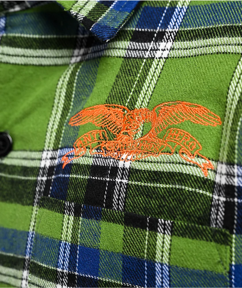 Anti-Hero Eagle Green Flannel Shirt Jacket at Hamilton Place in