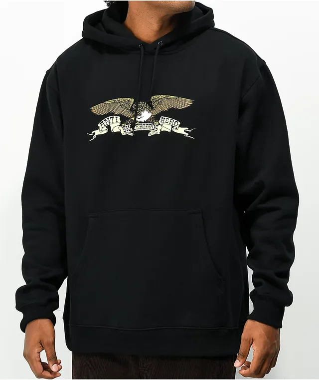 Anti hero hoodie hot sale black
