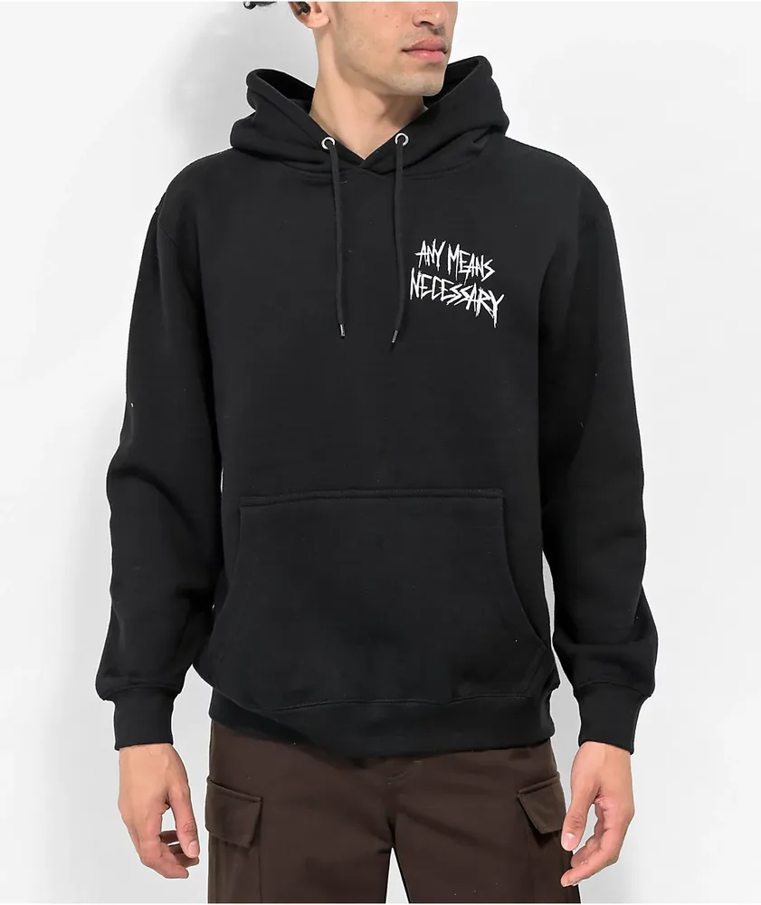 Any Means Necessary Always Smile Black Hoodie | Arden Fair