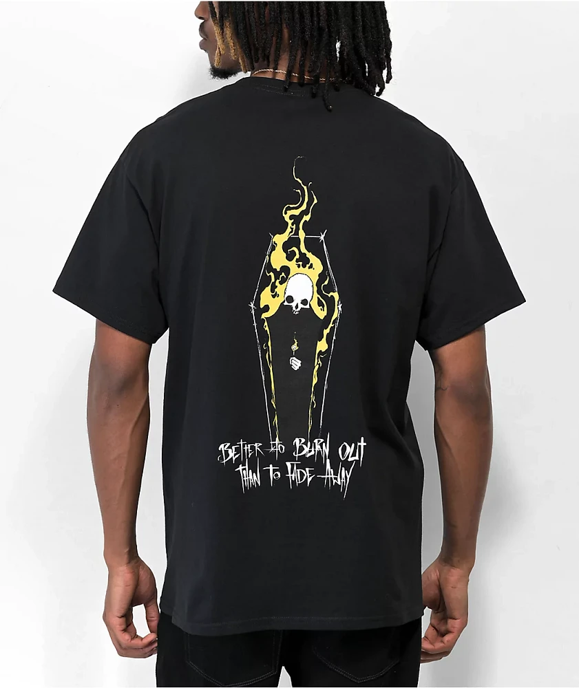 T-shirt Manches Courtes Femme Blanc - Effet Burn Out Avec Motifs Noirs Et Broderies Perles - Taille S, état Excellent
