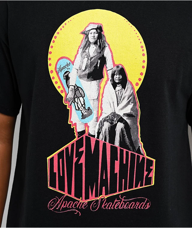 Apache Love Machine Black T-Shirt | Arden Fair