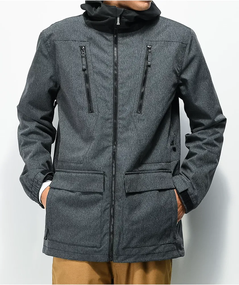 Denim snowboard jacket on sale