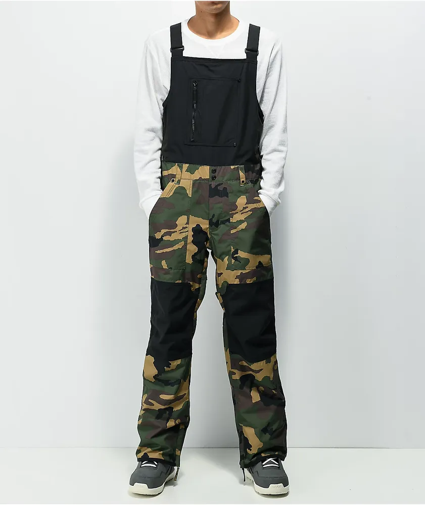 Aperture Parktoe Camouflage 10K Bib Snow Pants Hamilton Place