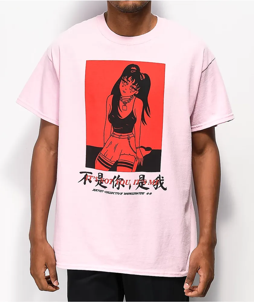 Zumiez top pink shirt