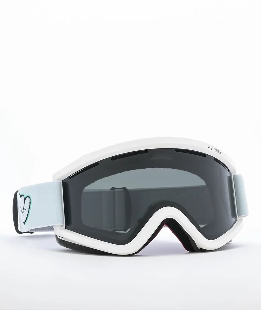Ashbury Tag White Snowboard Goggles Hamilton Place