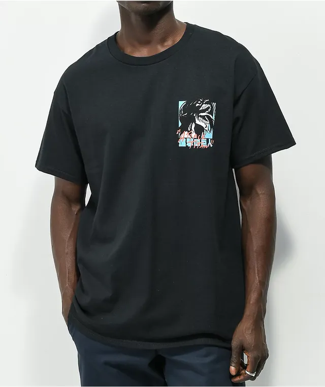 Attack On Titan Colorblock Black T-Shirt | Arden Fair