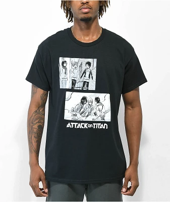 Attack On Titan Eren & Armor White T-Shirt at Hamilton Place