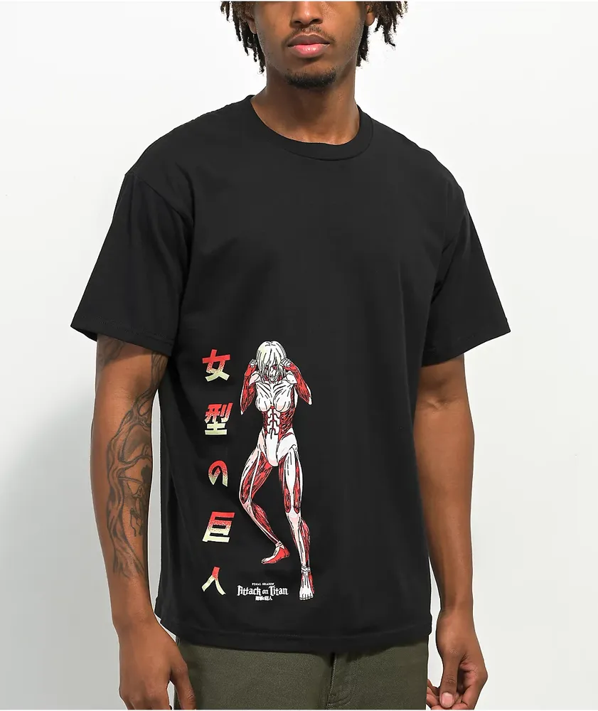 T shirt attaque hot sale des titans femme