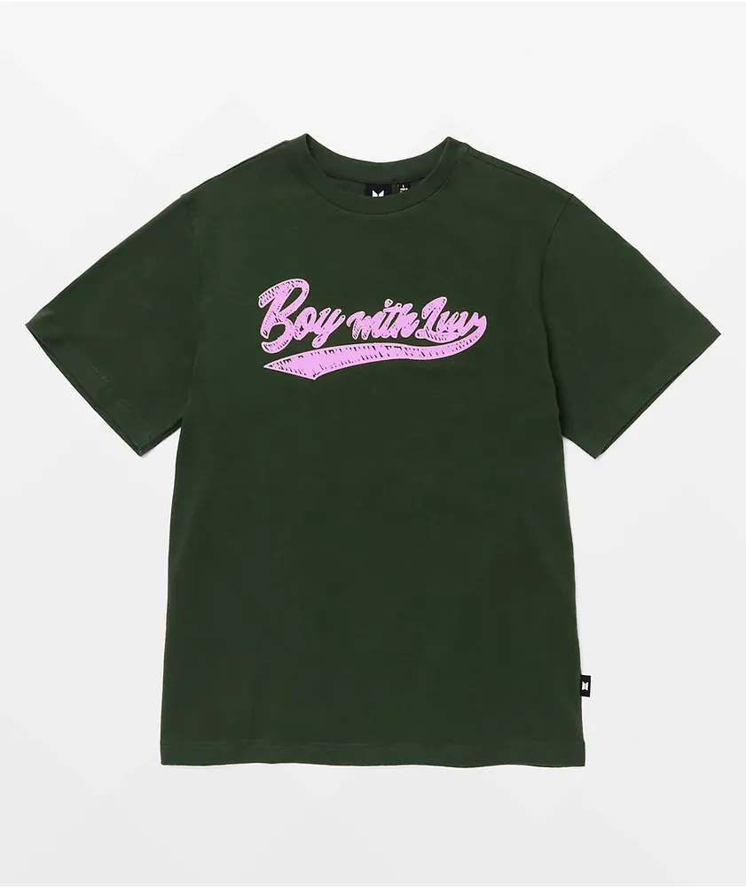 Olive green shop boy shirt