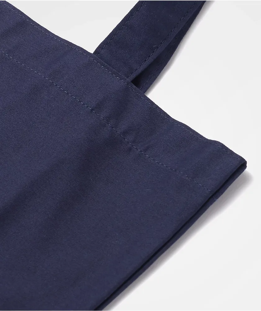 BTS Varsity Fake Love Navy Blue Tote Bag | Arden Fair