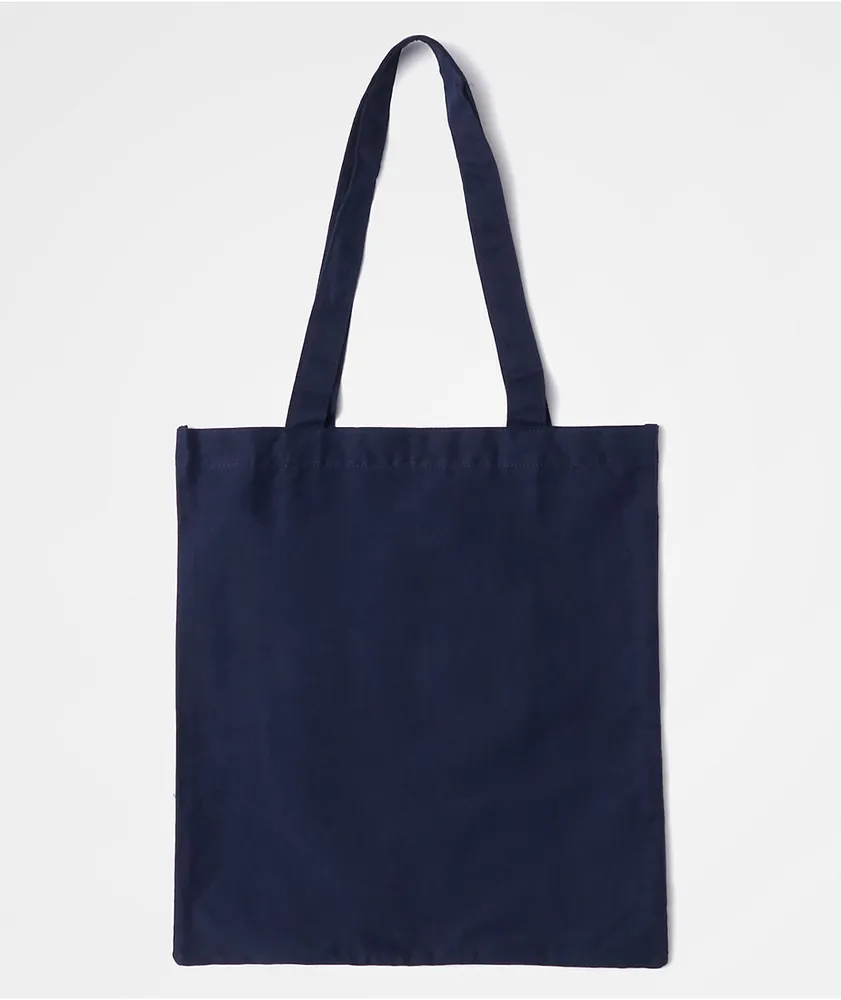 BTS Varsity Fake Love Navy Blue Tote Bag | Arden Fair