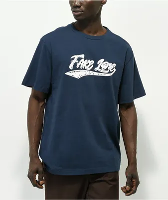 BTS Varsity Fake Love Navy Blue T-Shirt | Arden Fair