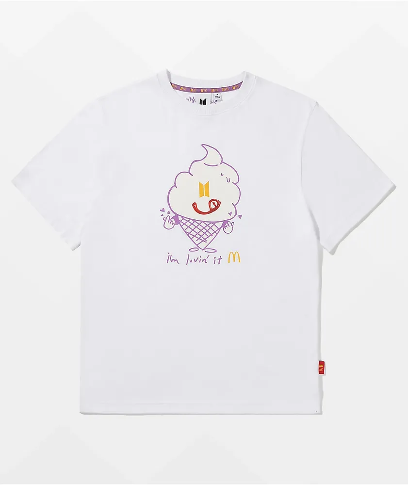 【一部予約販売中】 BTS Mall Foxvalley | T-Shirt White Saucy SUGA McDonald's x Tシャツ