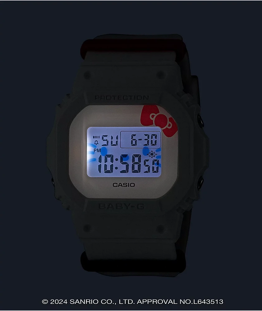 G-Shock Baby-G x Hello Kitty BGD565KT-7 White Digital Watch G-Shock Baby-G x Hello Kitty BGD565KT-7 White Digital Watch