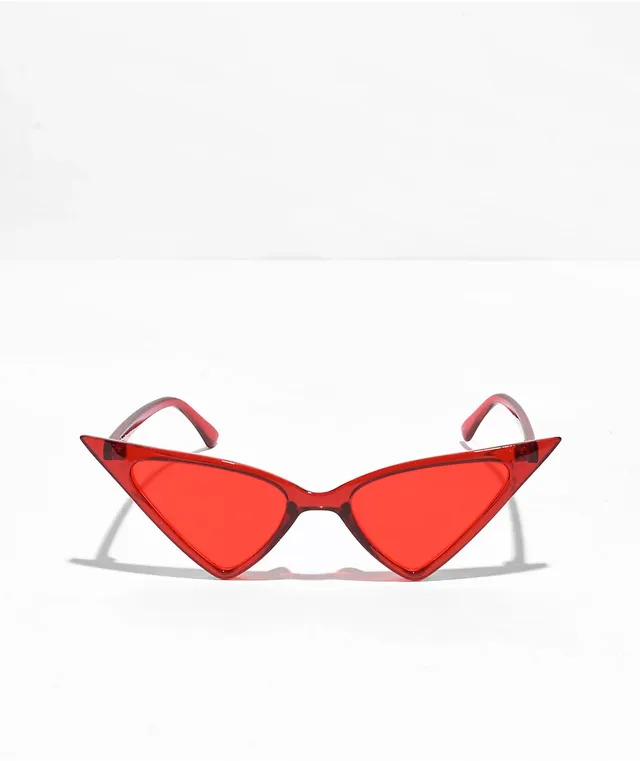 Empyre Basic Triangle Red Cat Eye Sunglasses CoolSprings Galleria