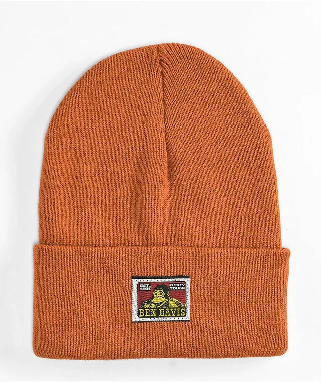 ★ Leey★ LOGO SPRAYED BEANIE BROWN P0000EBJ Ben Davis Rust Beanie | Liberty Center