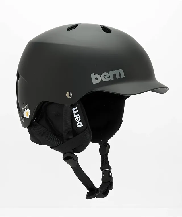 Bern Watts 8-Tracks Matte Black Snowboard Helmet | Connecticut