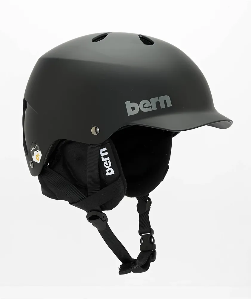 Bern Watts 8-Tracks Matte Black Snowboard Helmet | Pueblo Mall
