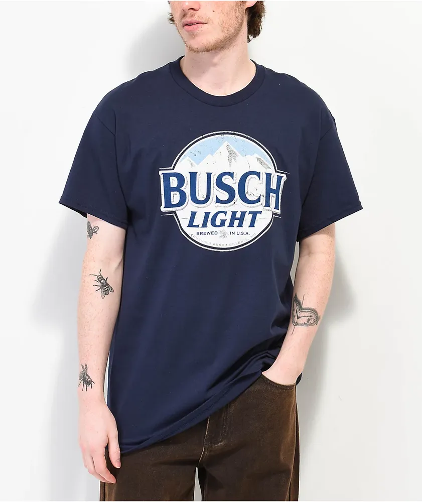 Brew City Busch Light Logo Navy T Shirt CoolSprings Galleria